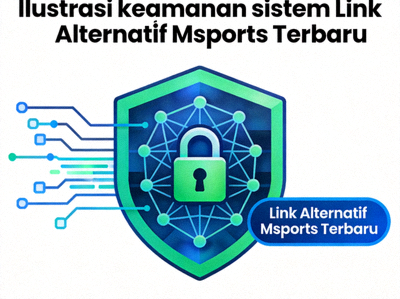 Ilustrasi keamanan sistem Link Alternatif Msports Terbaru