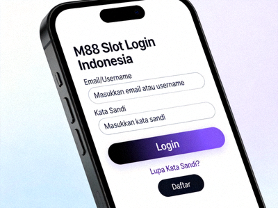 Tampilan antarmuka M88 Slot Login Indonesia yang responsif di ponsel
